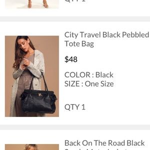 Lulus Black Weekender bag